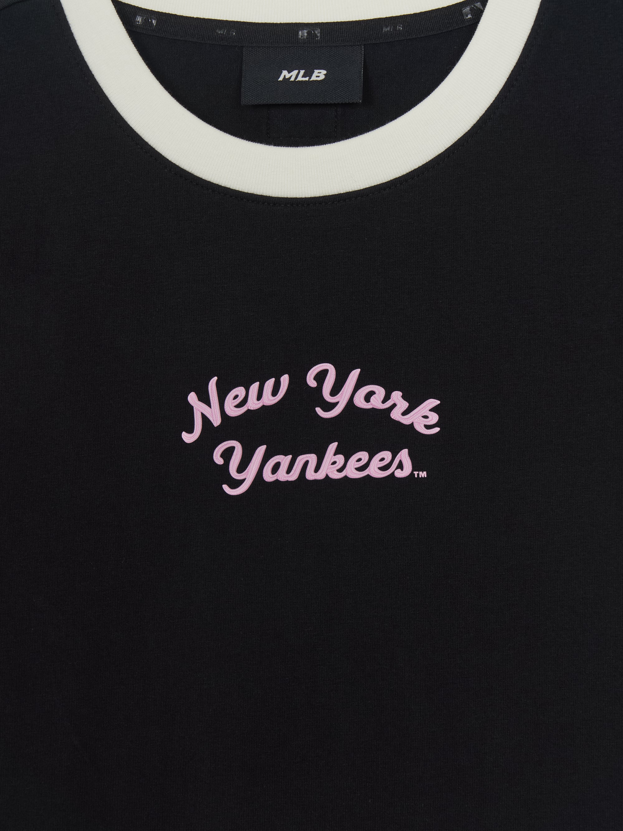 Women's Sportive Lettering Slim Crop Ringer T-shirts