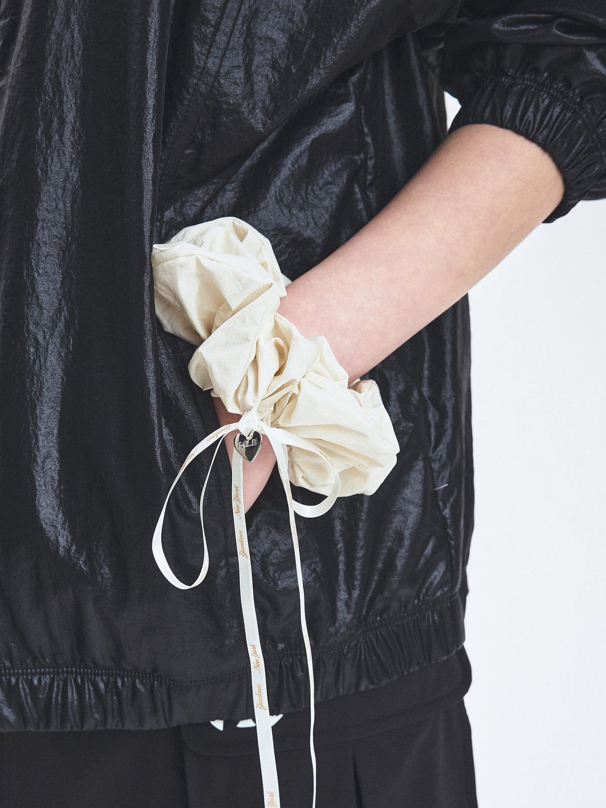 Ribbon Strap Hair Scrunchie Large
