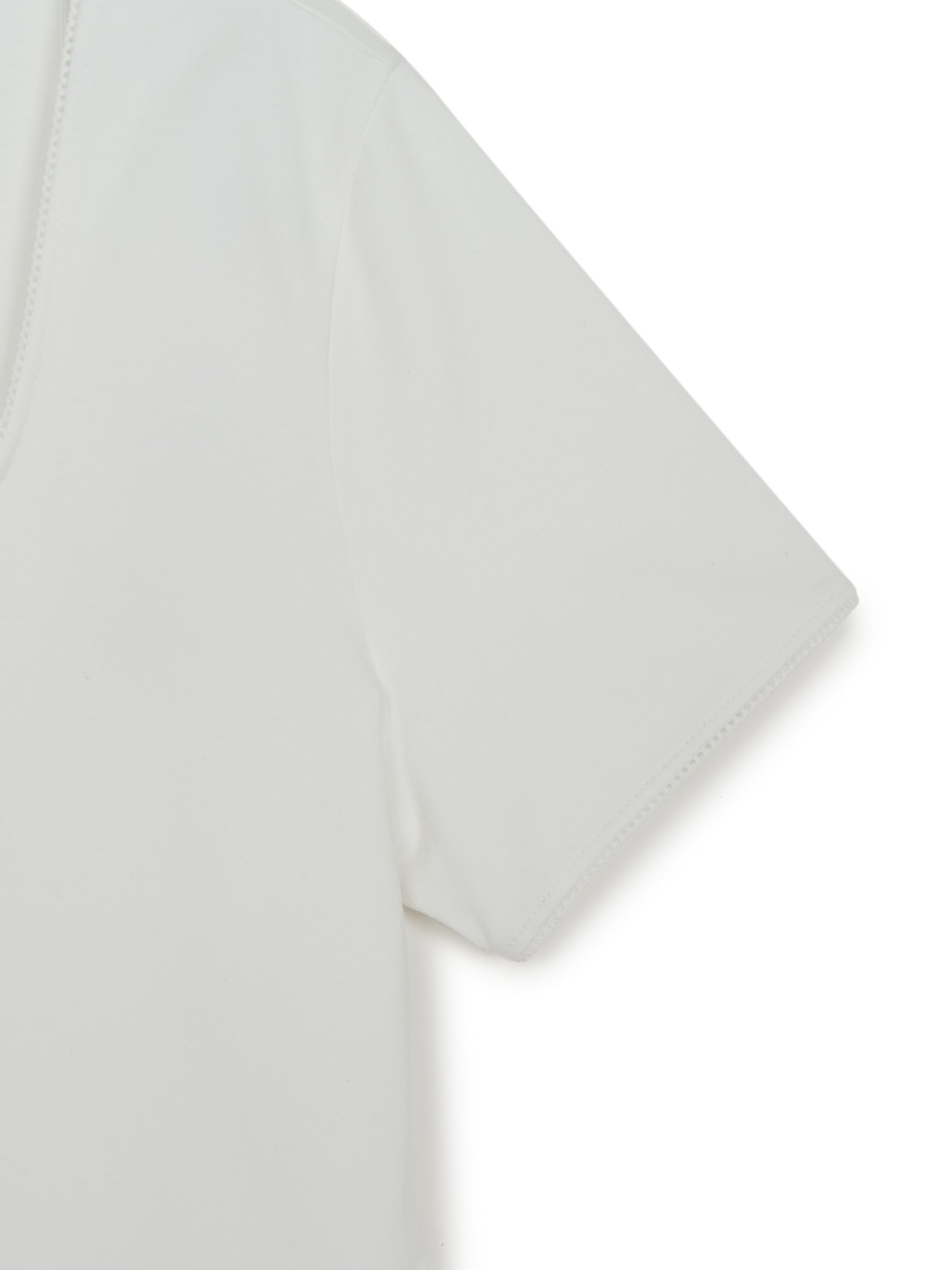Women's Basic Lace Square Neck Slim Semi Crop T-shirts