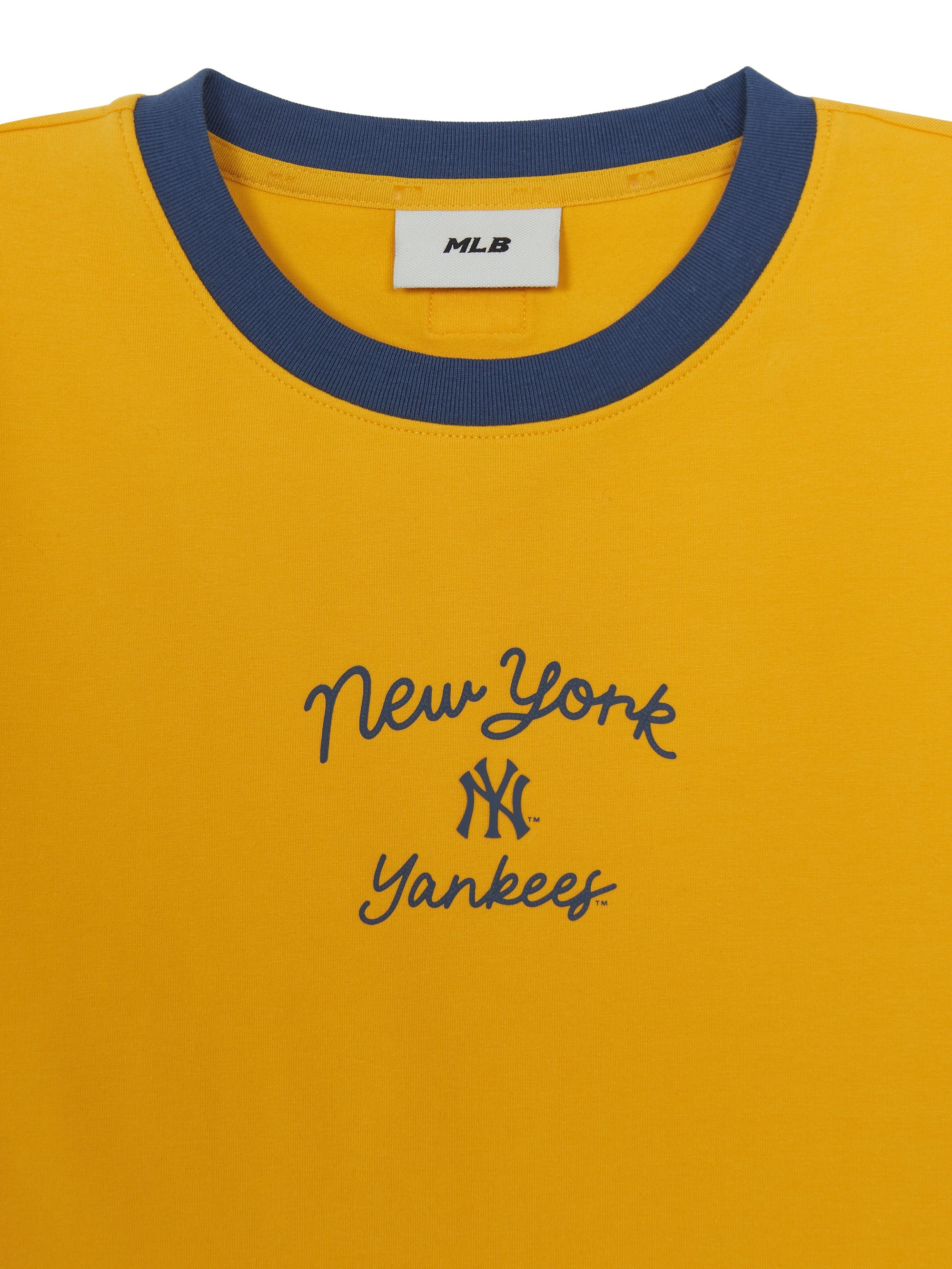 Women's Sportive Cursive Ringer Crop T-shirts