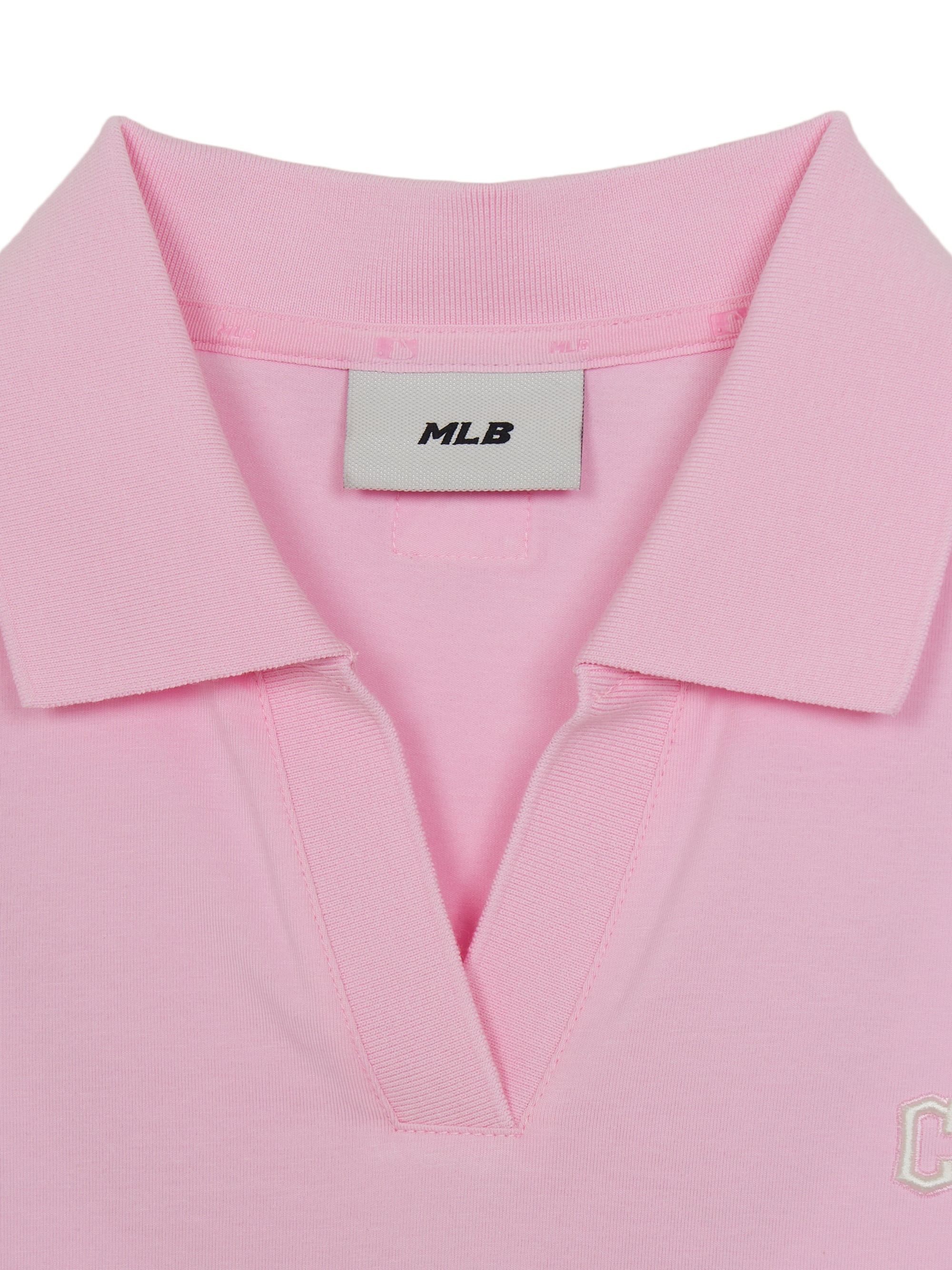 Women's Basic Slim Fit Crop Open Collar Polo T-Shirts
