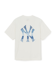 Vintage Denimlike Monogram Big Lux Over Fit T-shirt