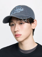 Vintage Cursive Jewelry Unstructured Ballcap