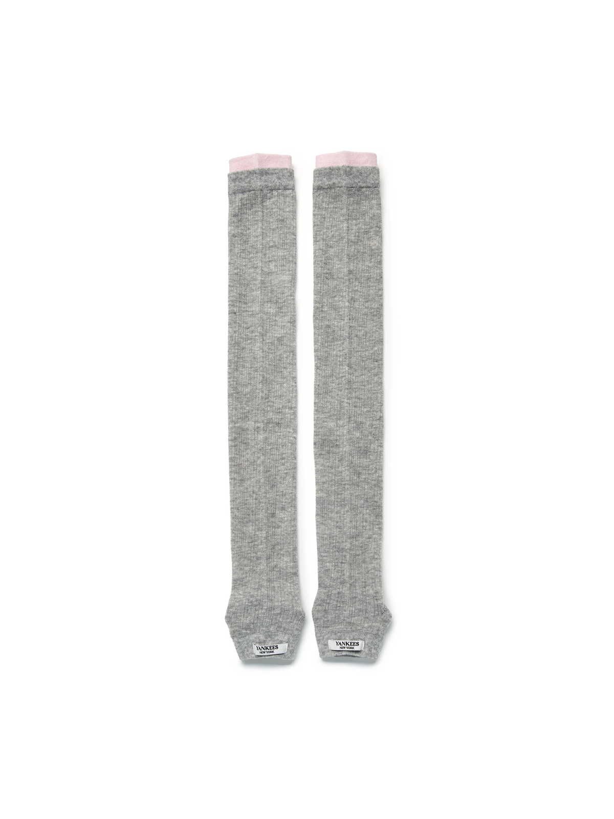 Block Open Toe Knee Socks