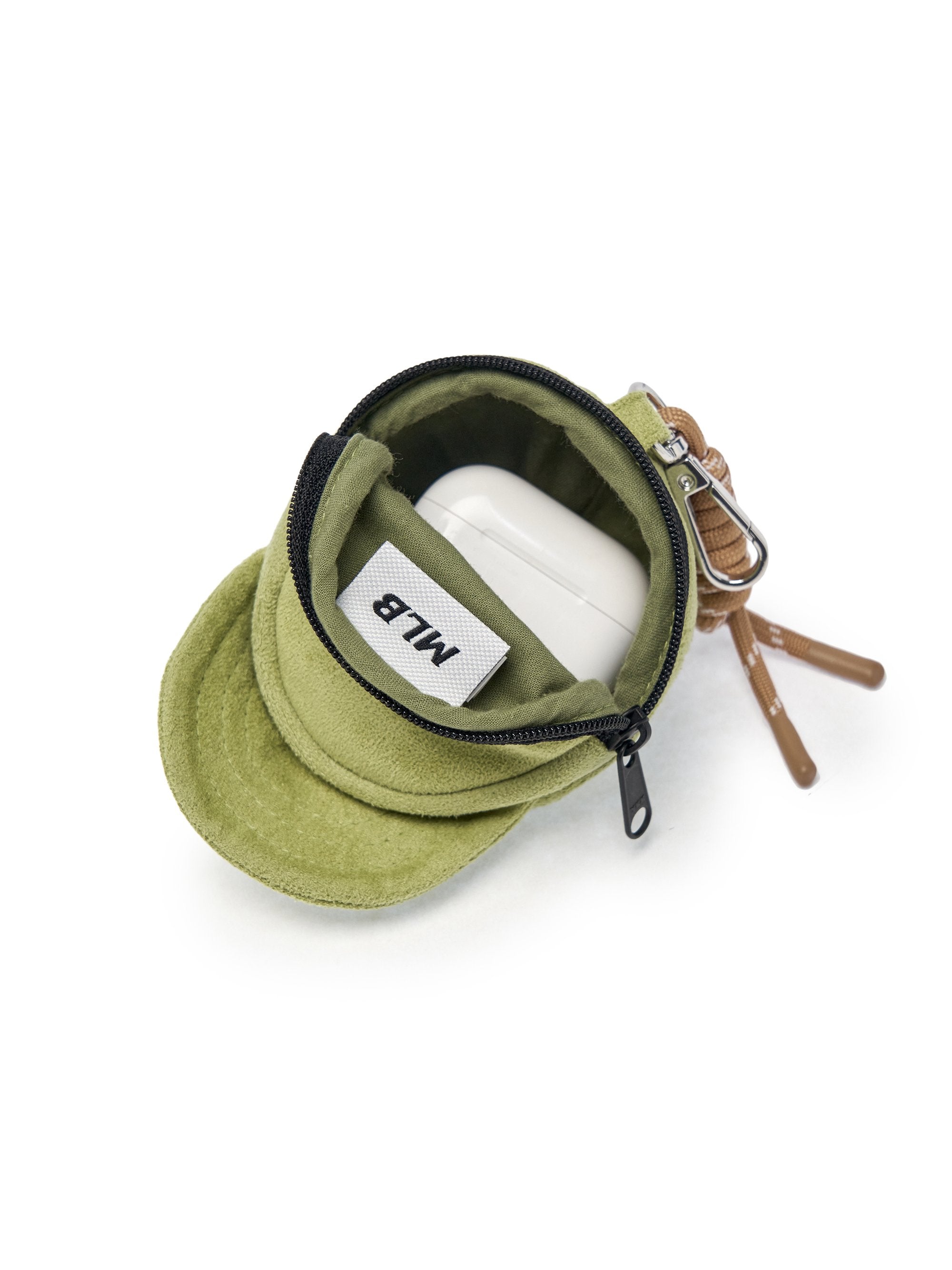 Basic Suede Ballcap Pouch Keyring