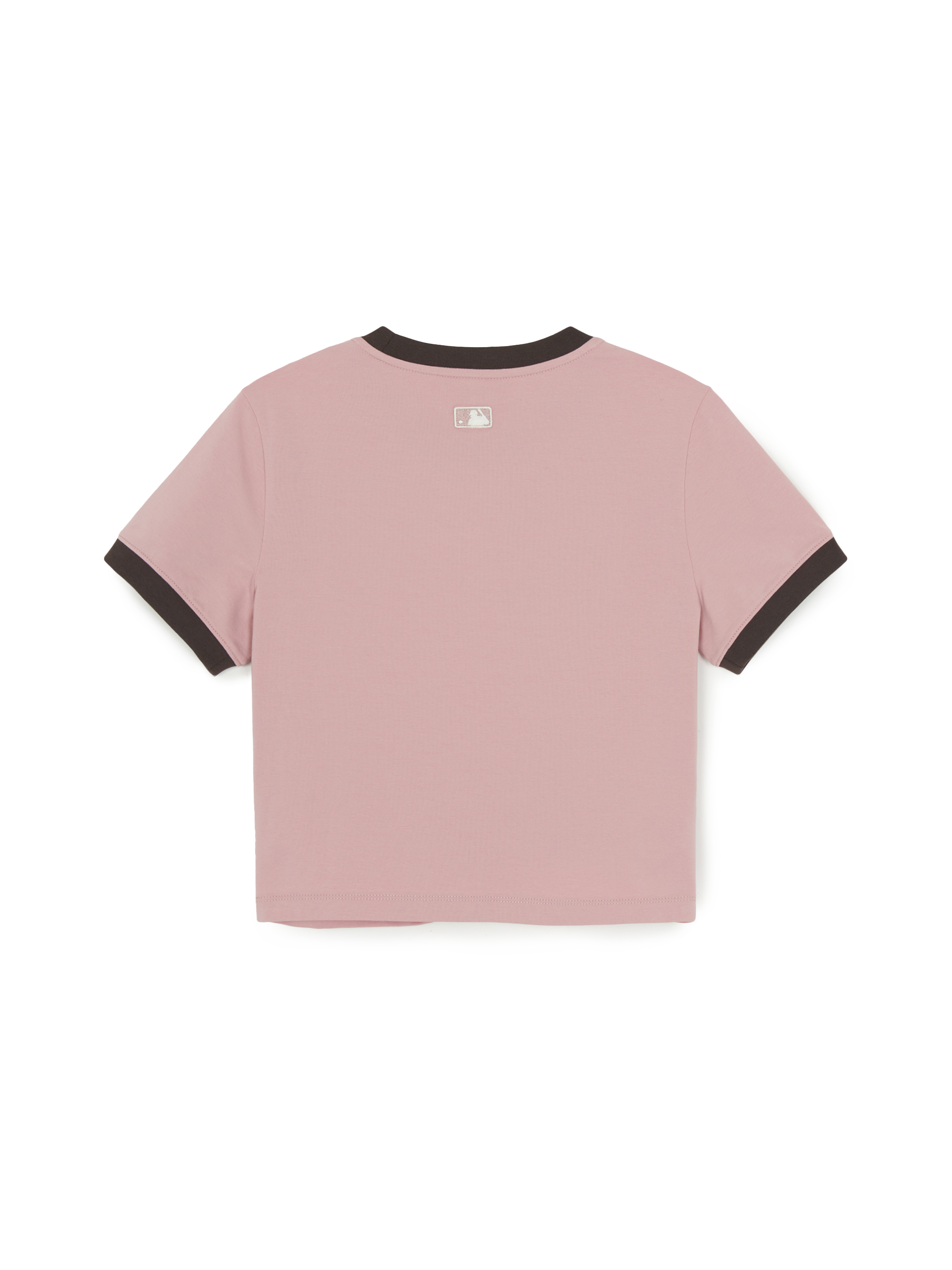 Women's Sportive Cursive Ringer Crop T-shirts