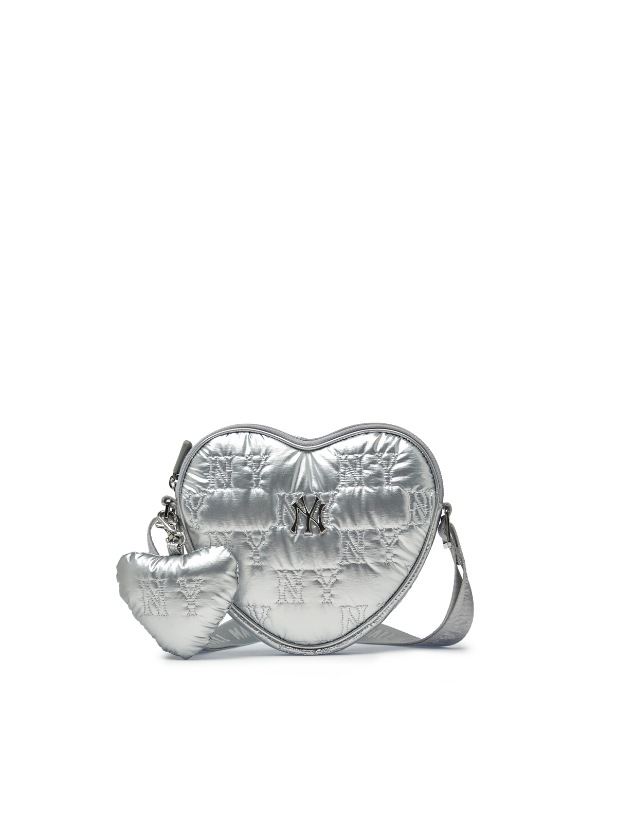 Quilted Monogram Heart Cross Bag