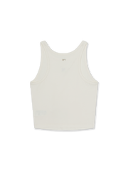 Women's Basic Small Logo Slim Crop Sleeveless T-shirts