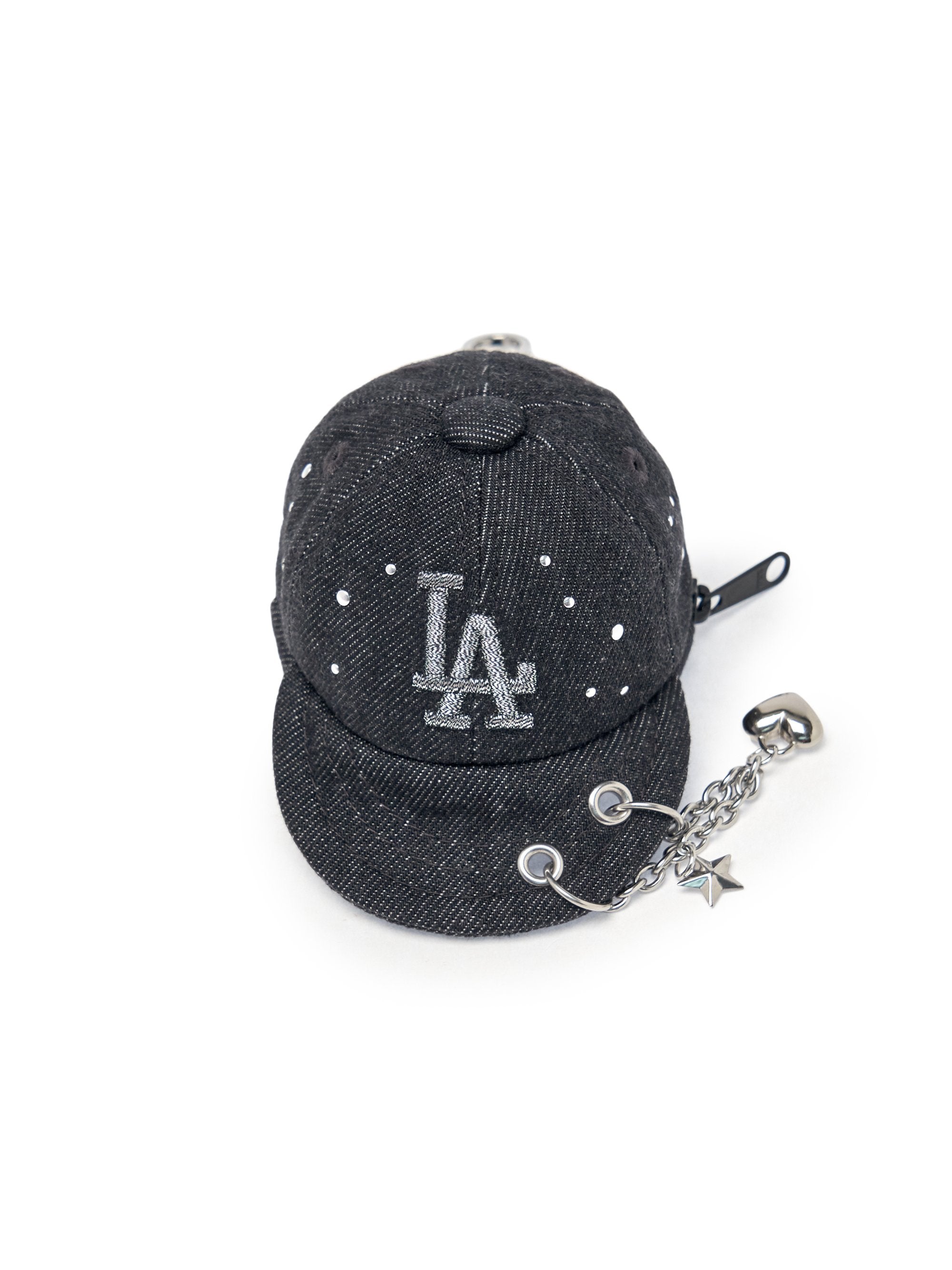 Basic Denim Point Ballcap Pouch Keyring