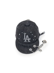 Basic Denim Point Ballcap Pouch Keyring
