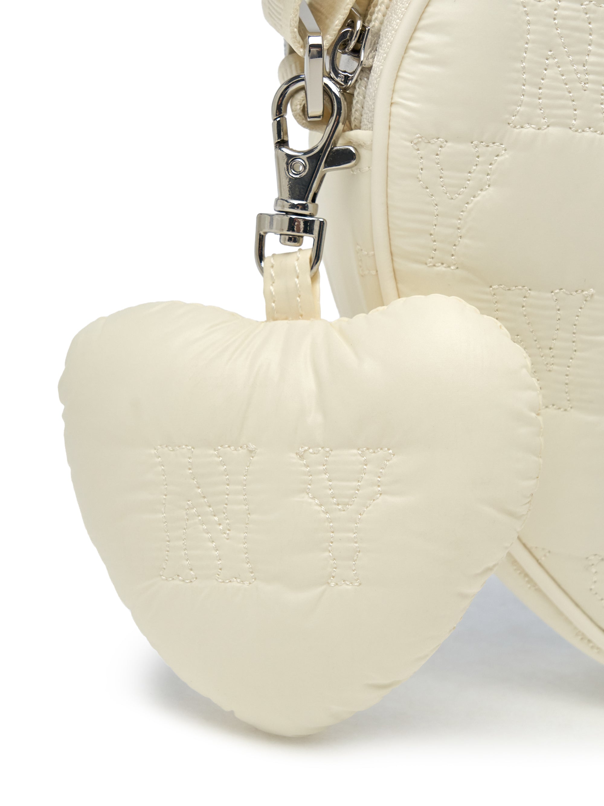 Quilted Monogram Heart Cross Bag