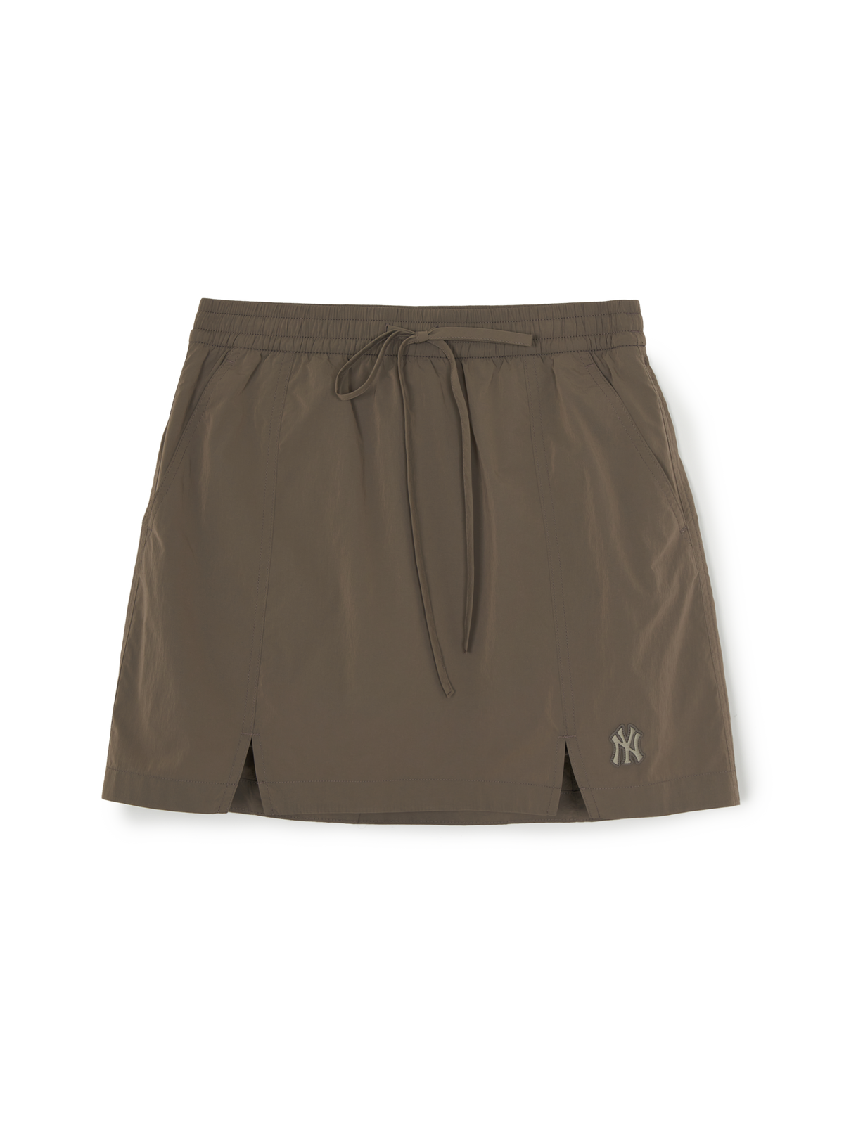 Women's Gorpcore Glossy Shirring Mini Skirt