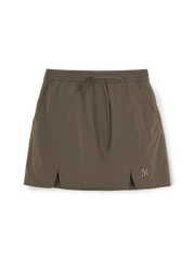 Women's Gorpcore Glossy Shirring Mini Skirt