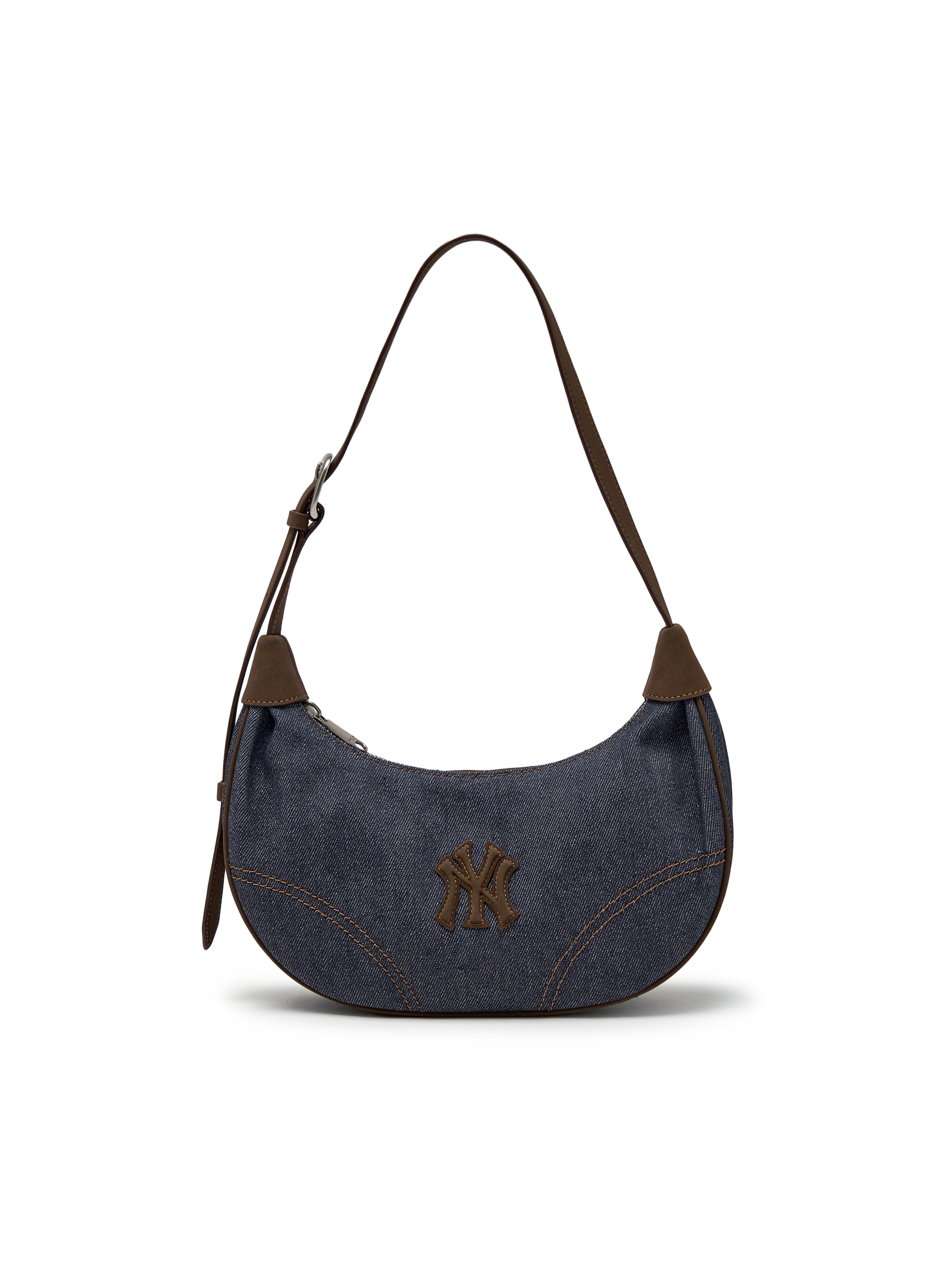 Denim Color Combination Hobo Bag