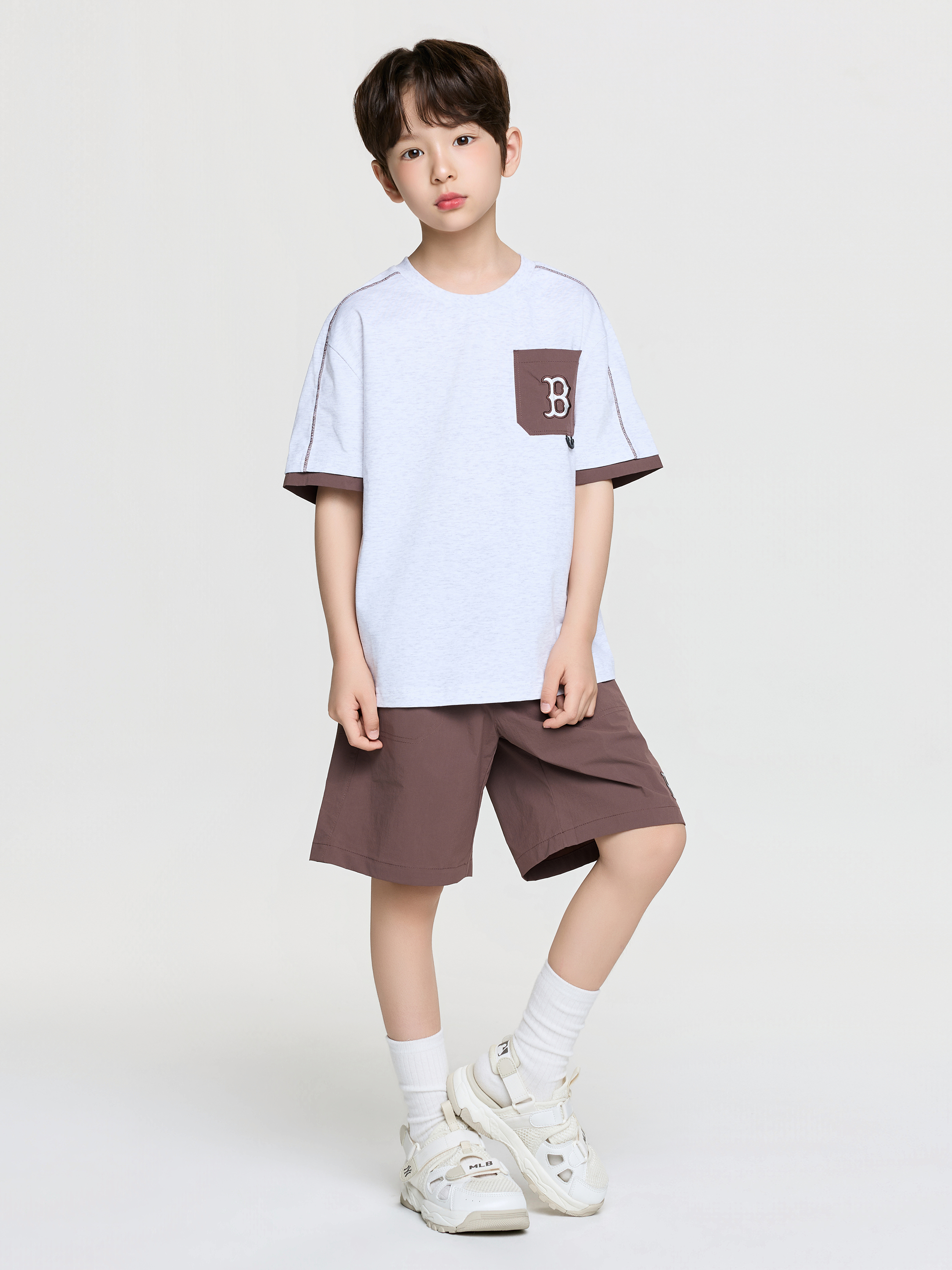 Outdoor Basic Pocket Layered T-shirt Set