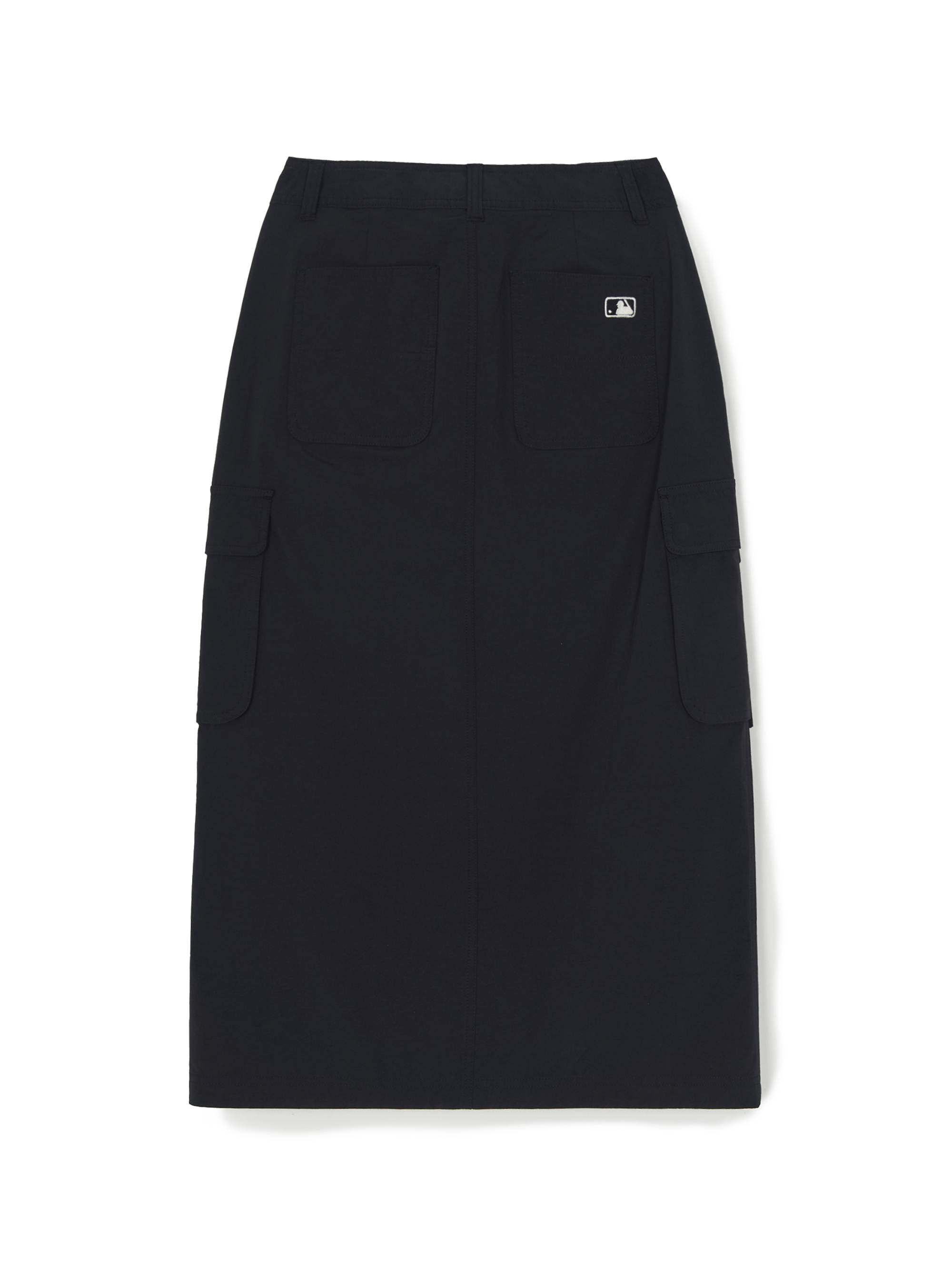 Women's Vintage Washing Cotton Strap Cargo Long Skirt