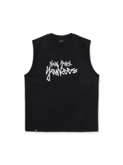Sportive Mesh Graphic Sleeveless T-Shirts
