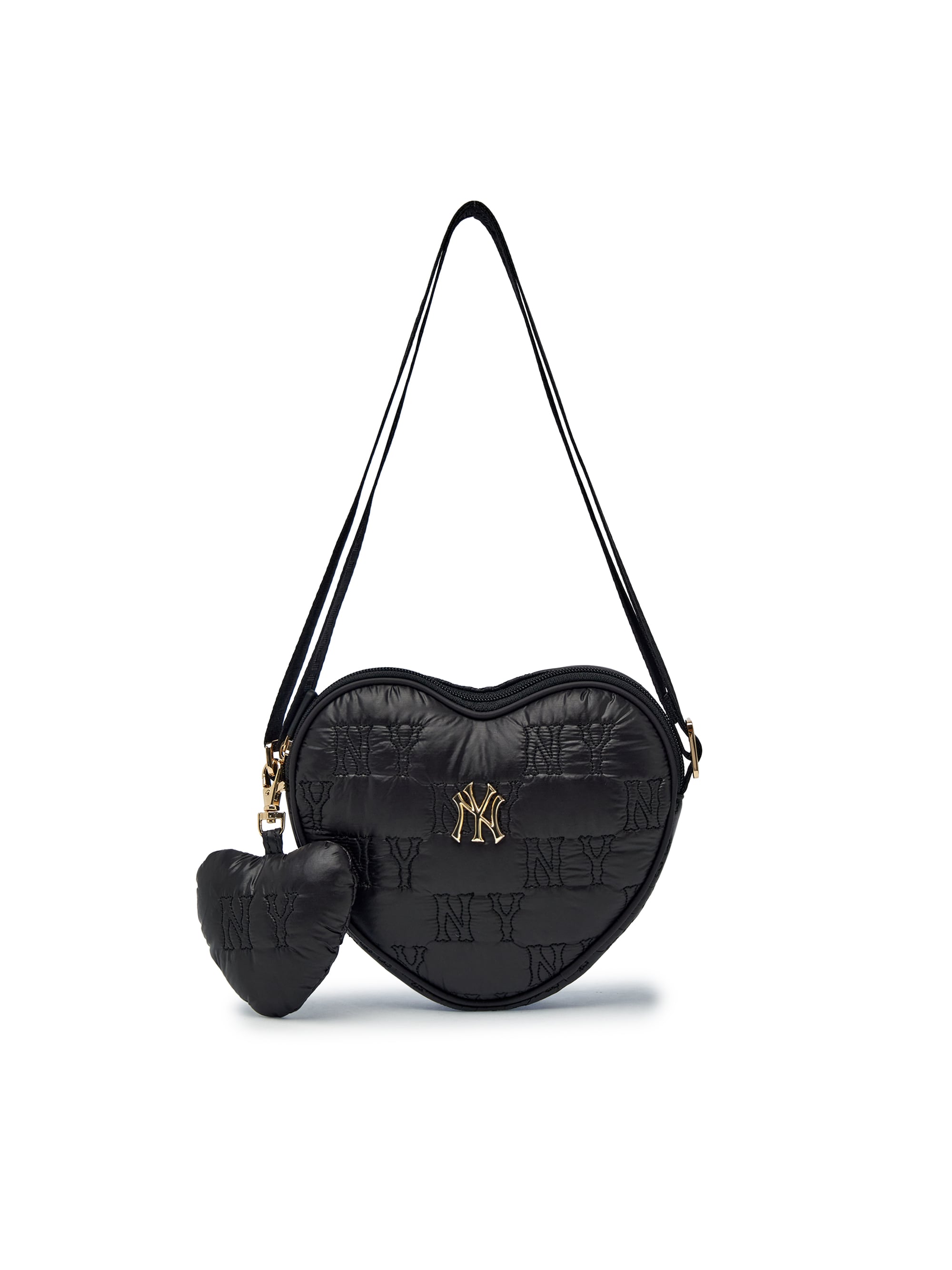 Quilted Monogram Heart Cross Bag
