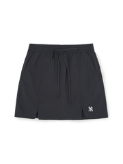 Women's Gorpcore Glossy Shirring Mini Skirt