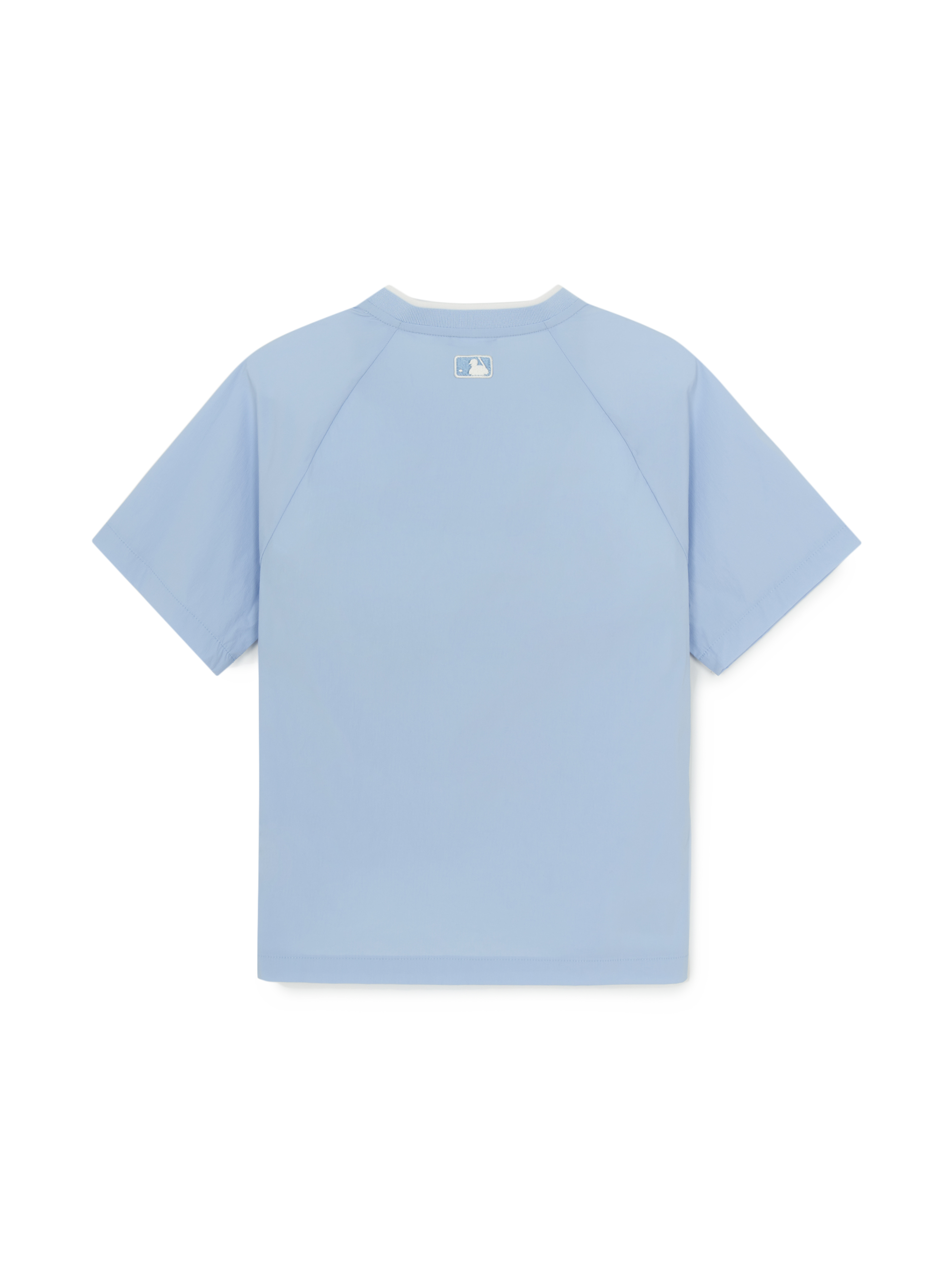 Sportive Varsity Woven Mesh Blocking T-shirt