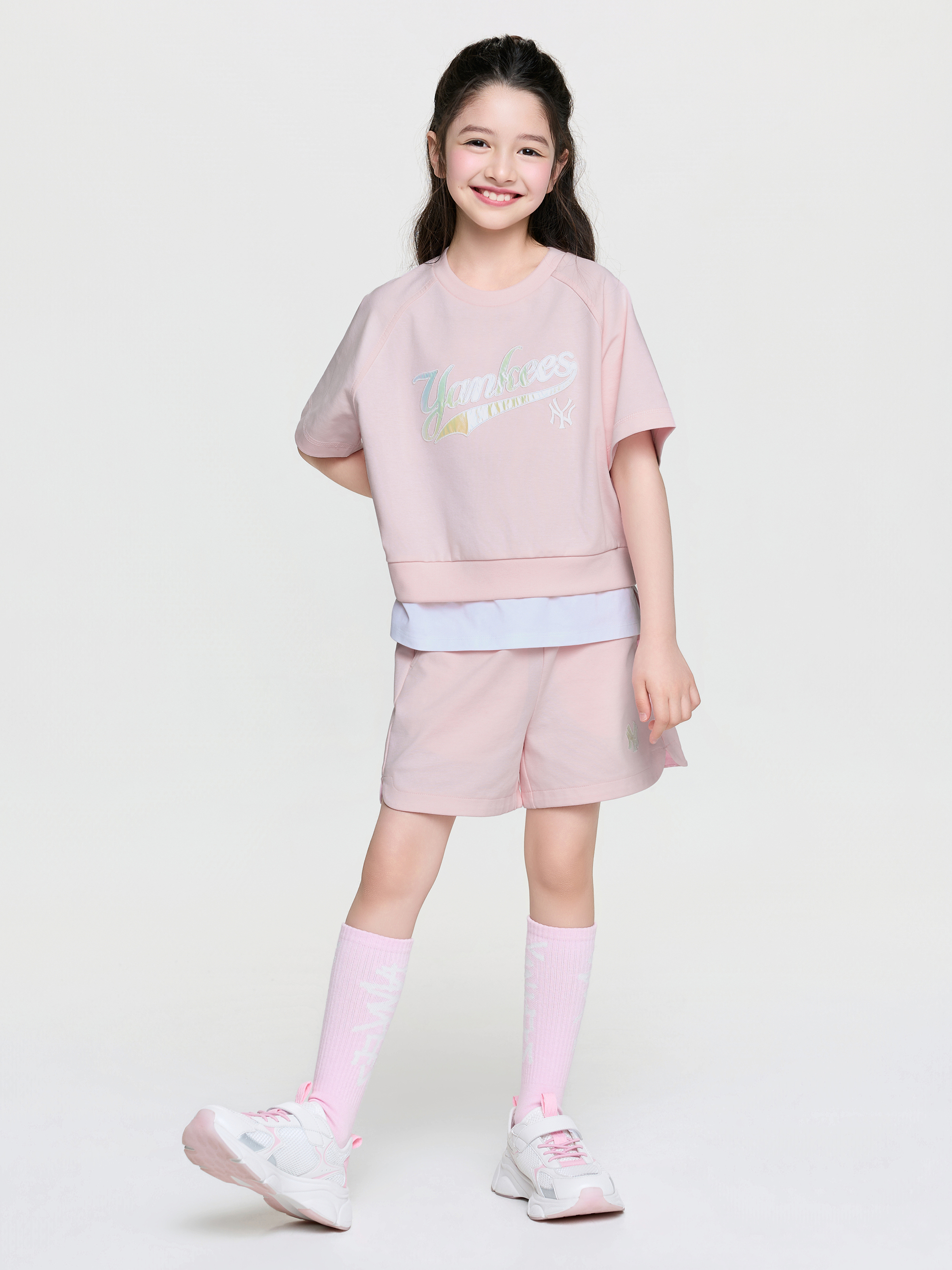 Street Basic Layered T-shirt Set (Girl's)