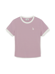 Women's Basic Small Logo Ringer T-Shirts