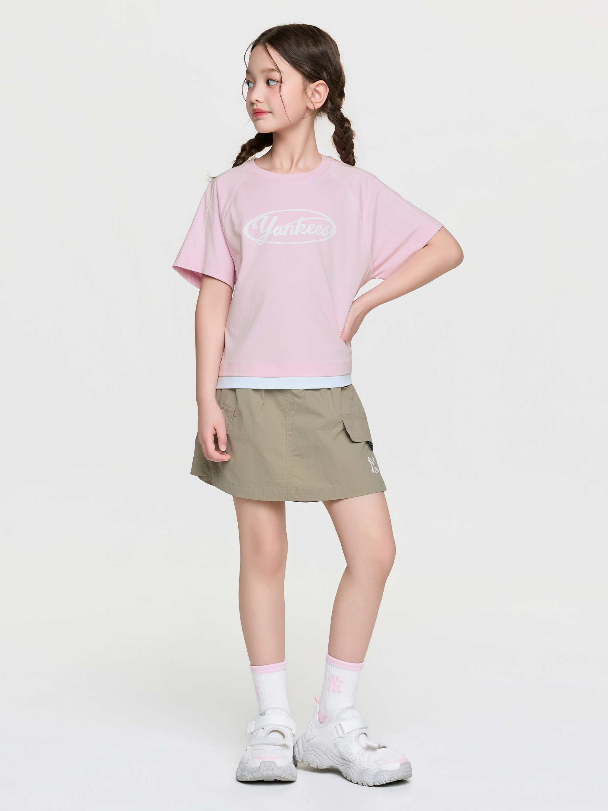 OUTDOOR BASIC SKORT T-SHIRT SET(GIRL'S)