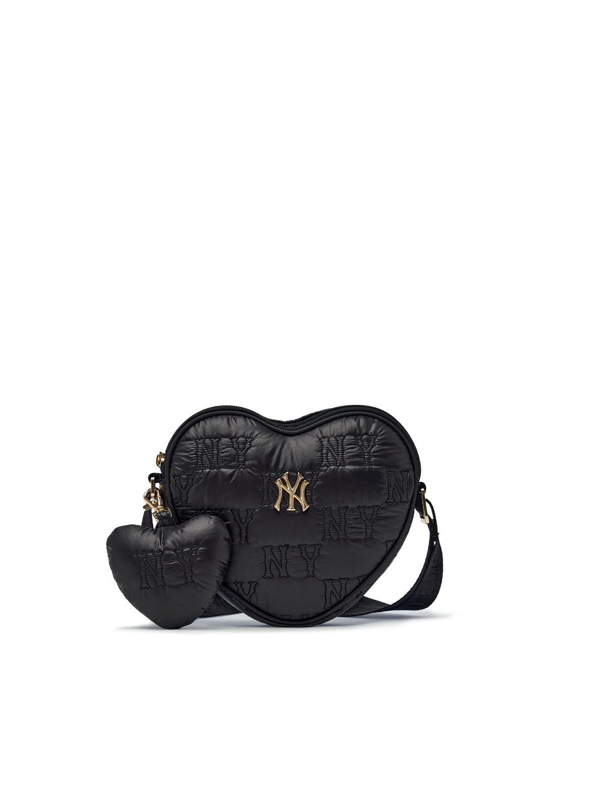 Quilted Monogram Heart Cross Bag