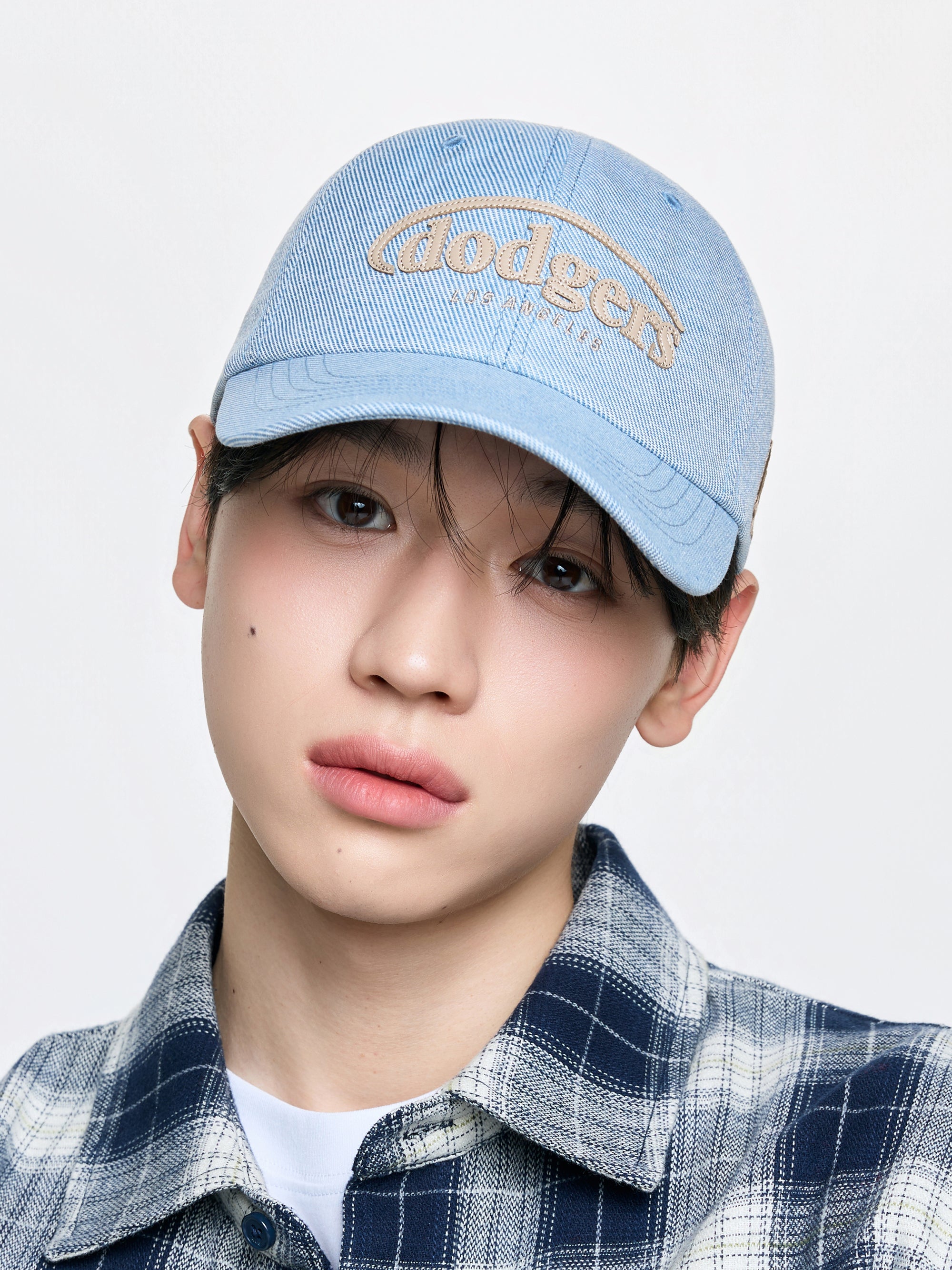 Vintage Denim Curve Logo Unstructured Ballcap