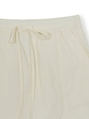 Women's Gorpcore Glossy Shirring Mini Skirt