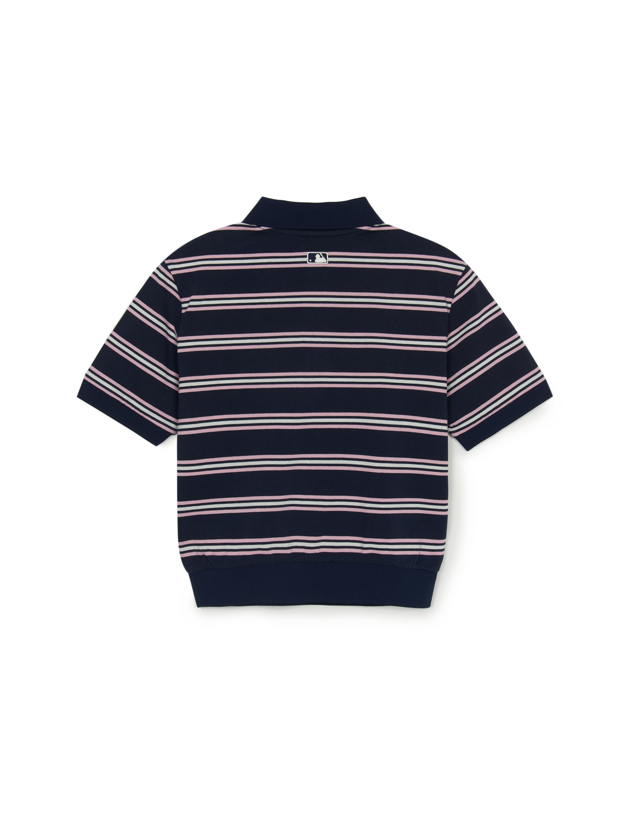 Women's Varsity Stripe Crop Polo T-shirt