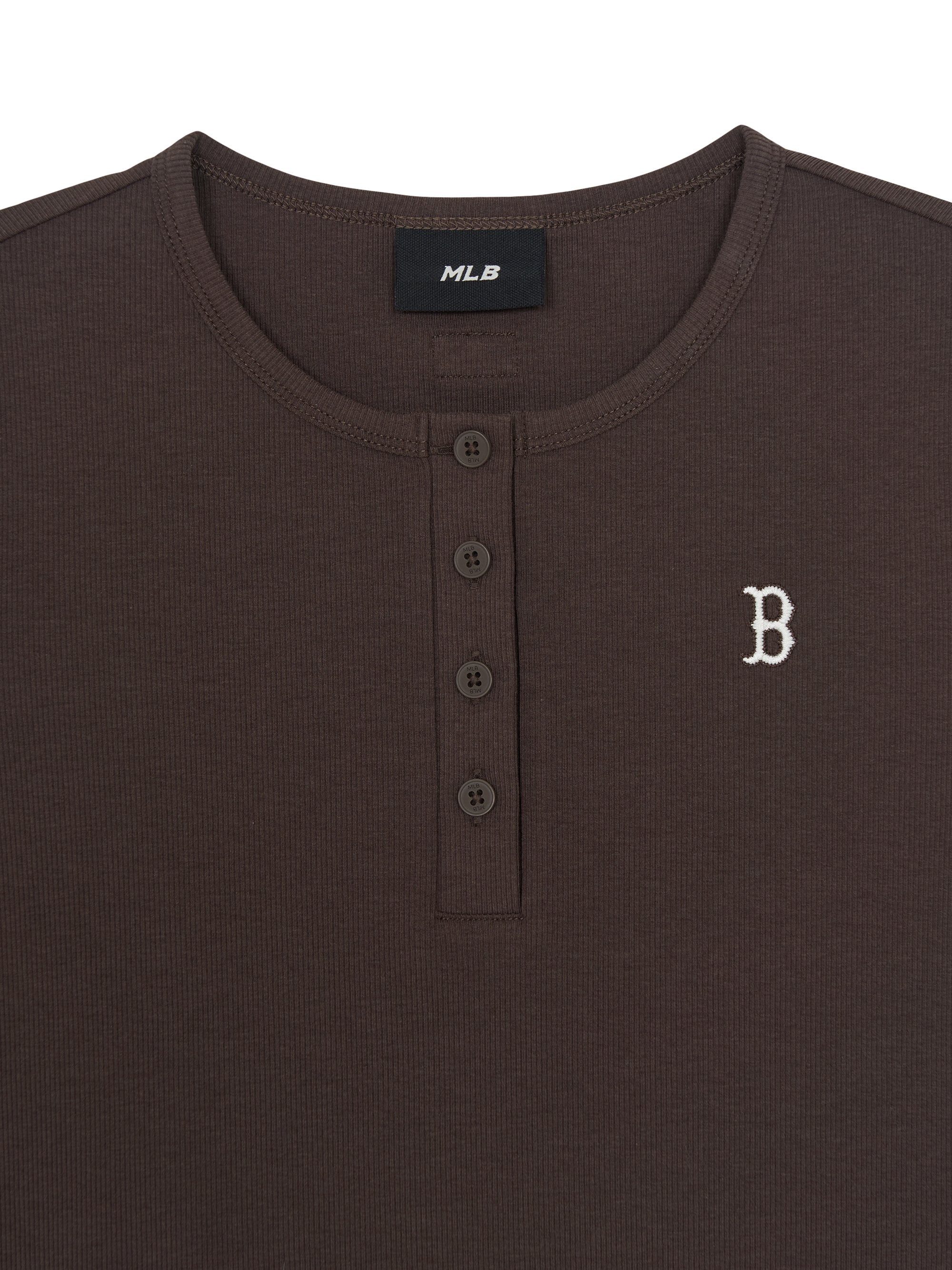 Women's Vintage Slim Henley Neck T-shirt
