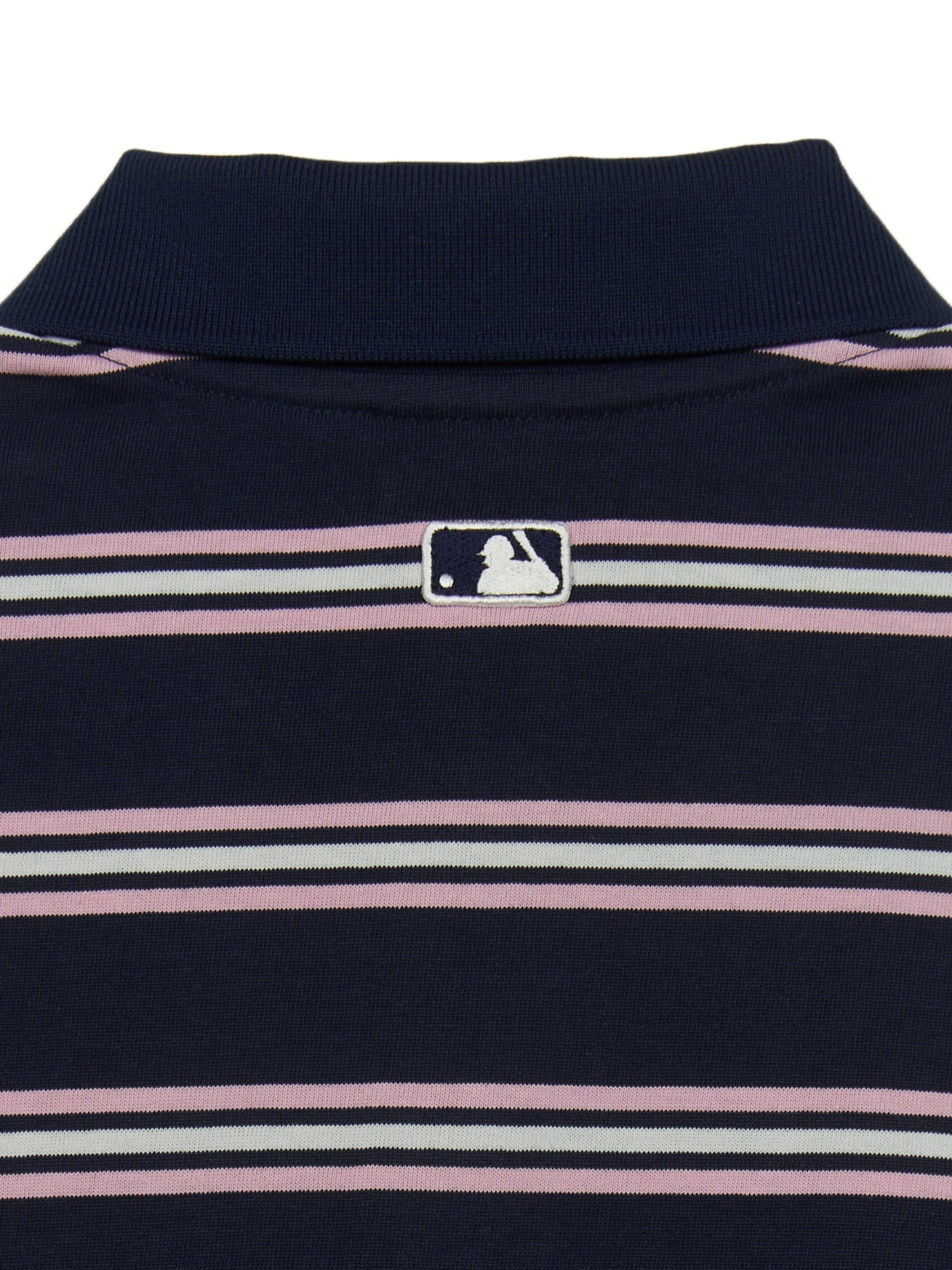Women's Varsity Stripe Crop Polo T-shirt