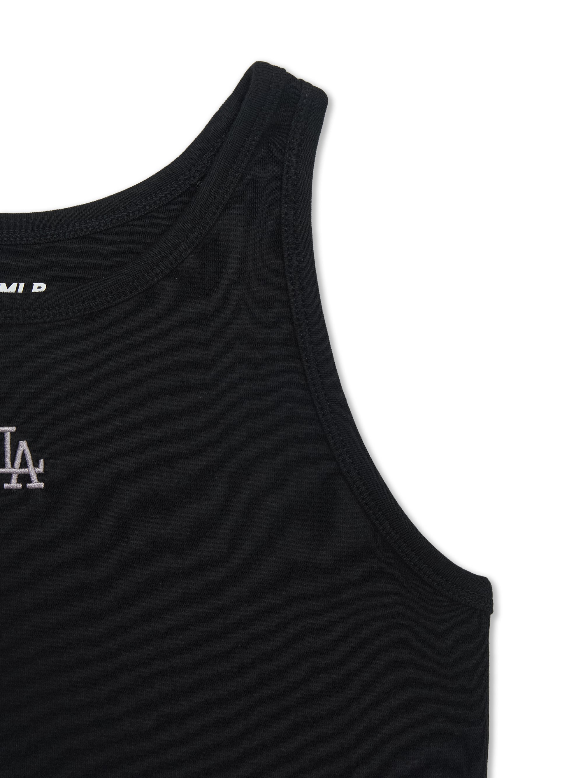 Women's Basic Small Logo Slim Crop Sleeveless T-shirts