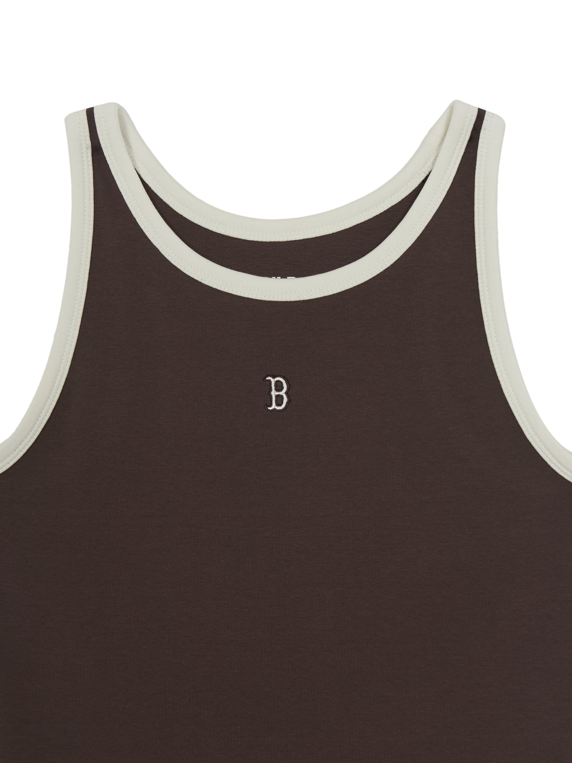 Women's Basic Ringer Ribbed Sleeveless Ops