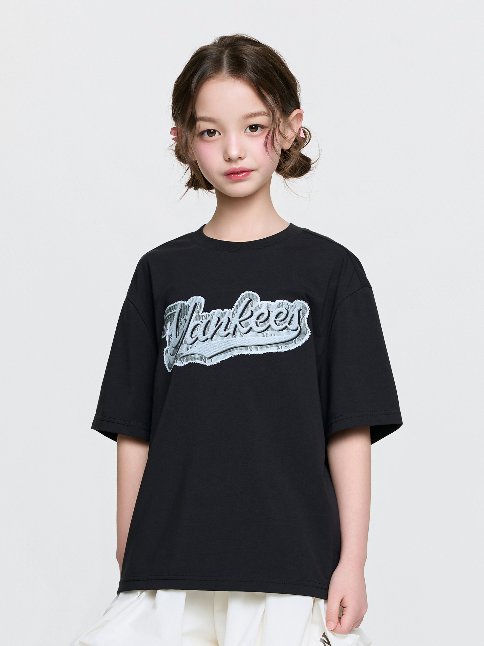 STREET MONOGRAM DENIM CURSIVE T-shirt