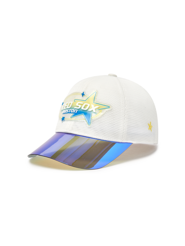 Mirror Brim Color Block All-Mesh Cap