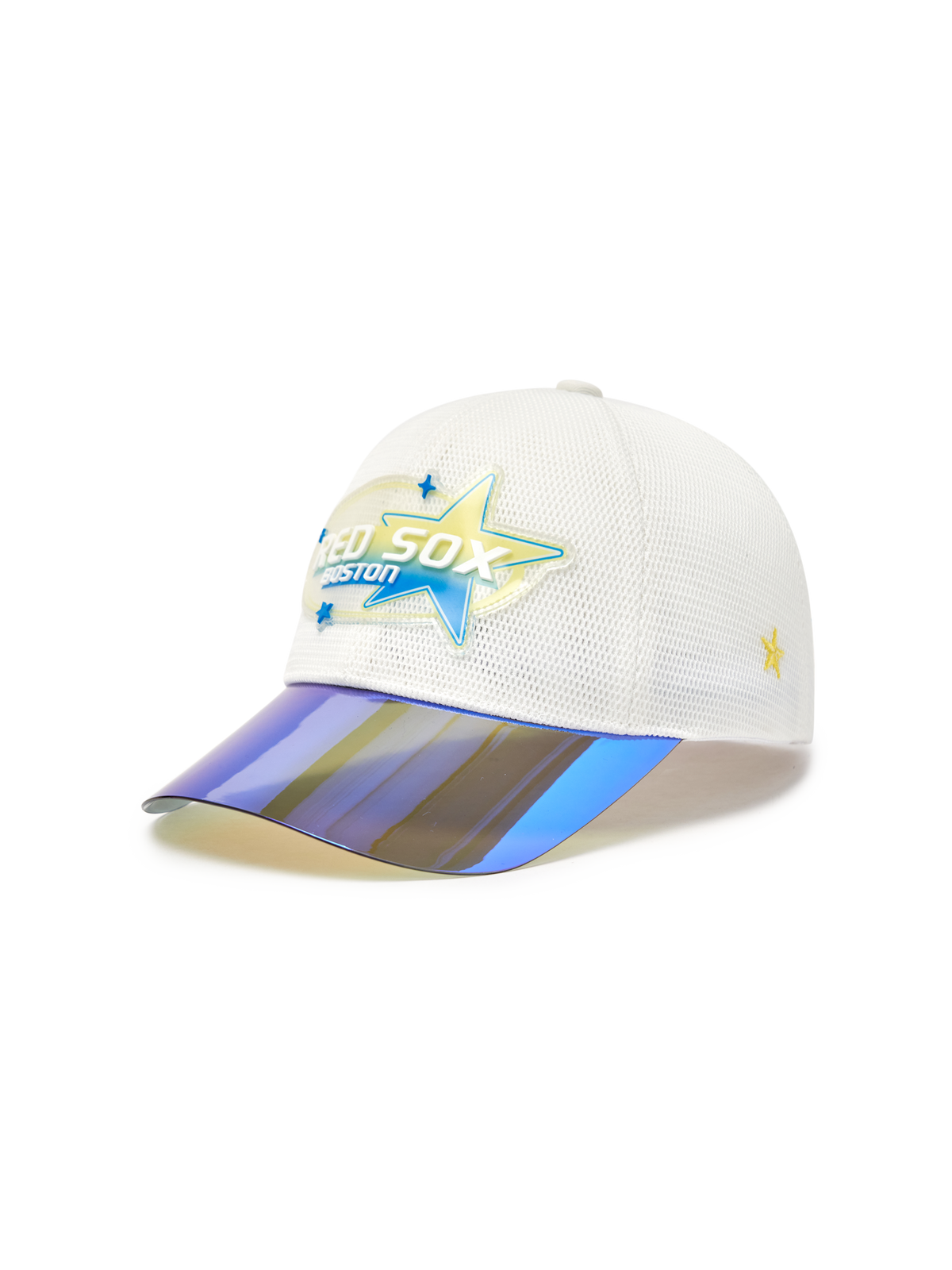 Mirror Brim Color Block All-Mesh Cap