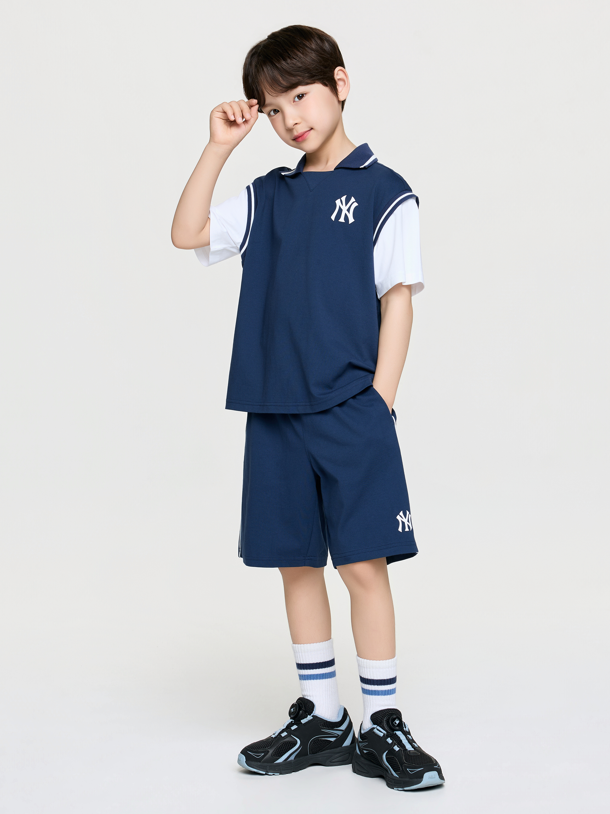 SPORTIVE VARSITY LAYERED T-SHIRT SET