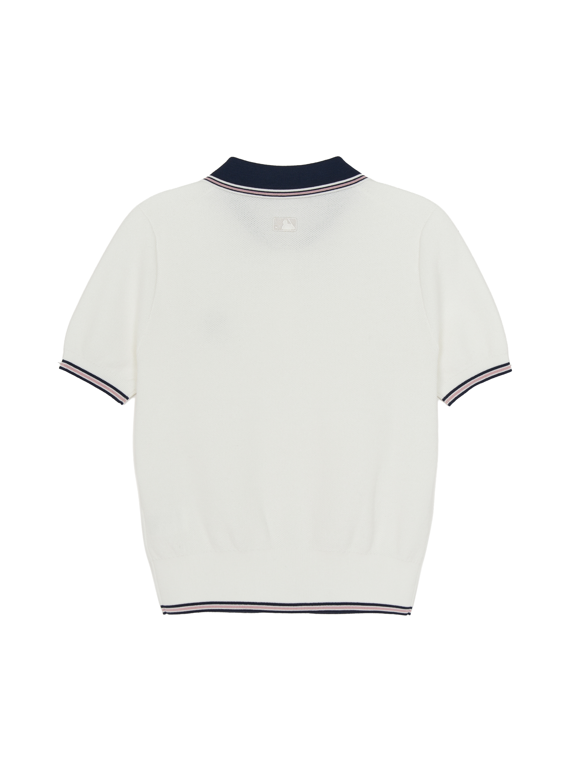 Women's Varsity Color Block Polo Short Sleeve Knit Pullover