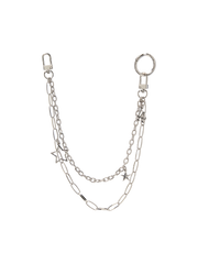 Star Jewelry Long Chain Keyring
