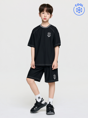 STEET BASIC WOVEN BIG LOGO T-SHIRT SET