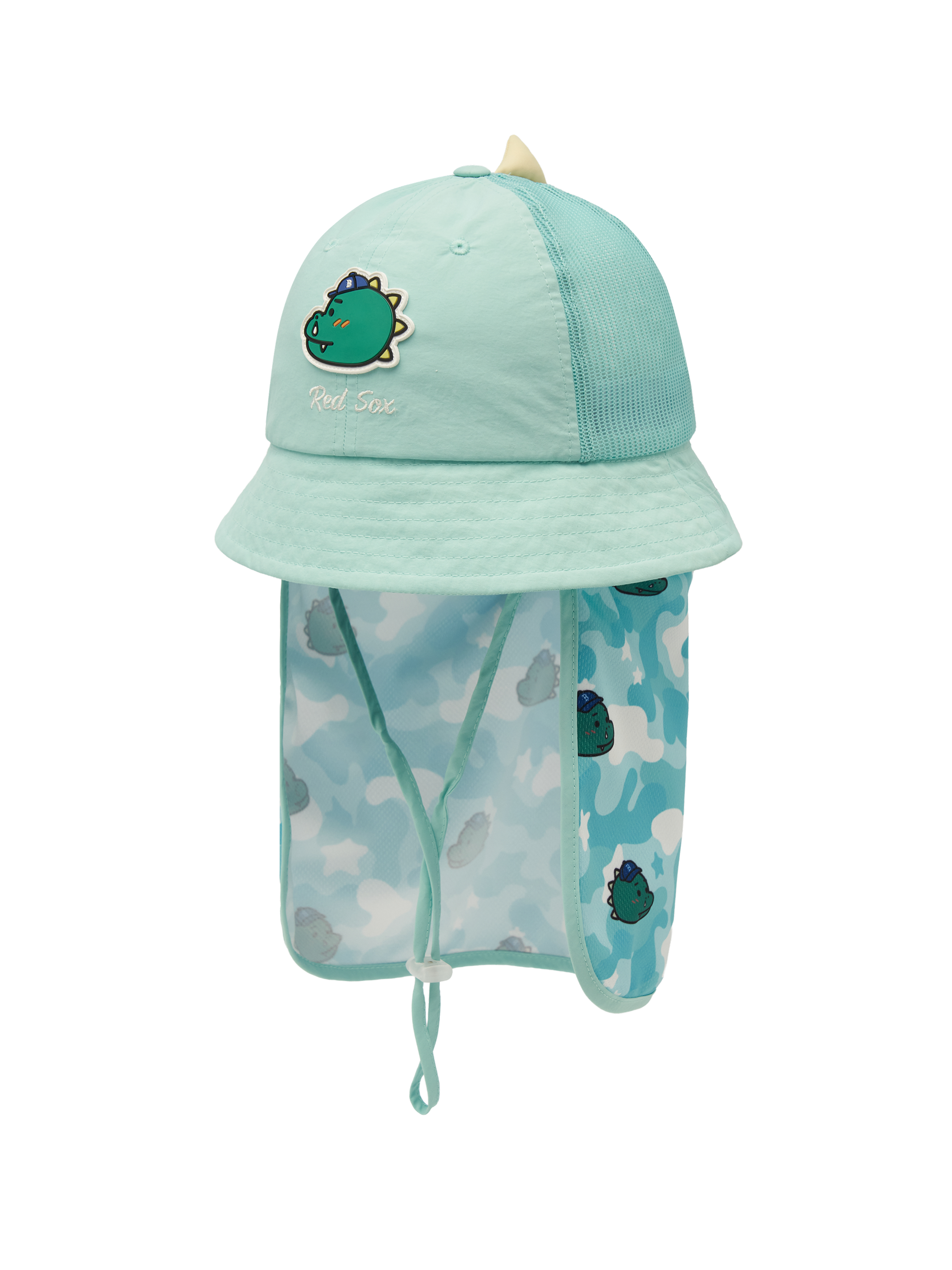Mega Bear Friends Neck Flap Mesh Dome Hat