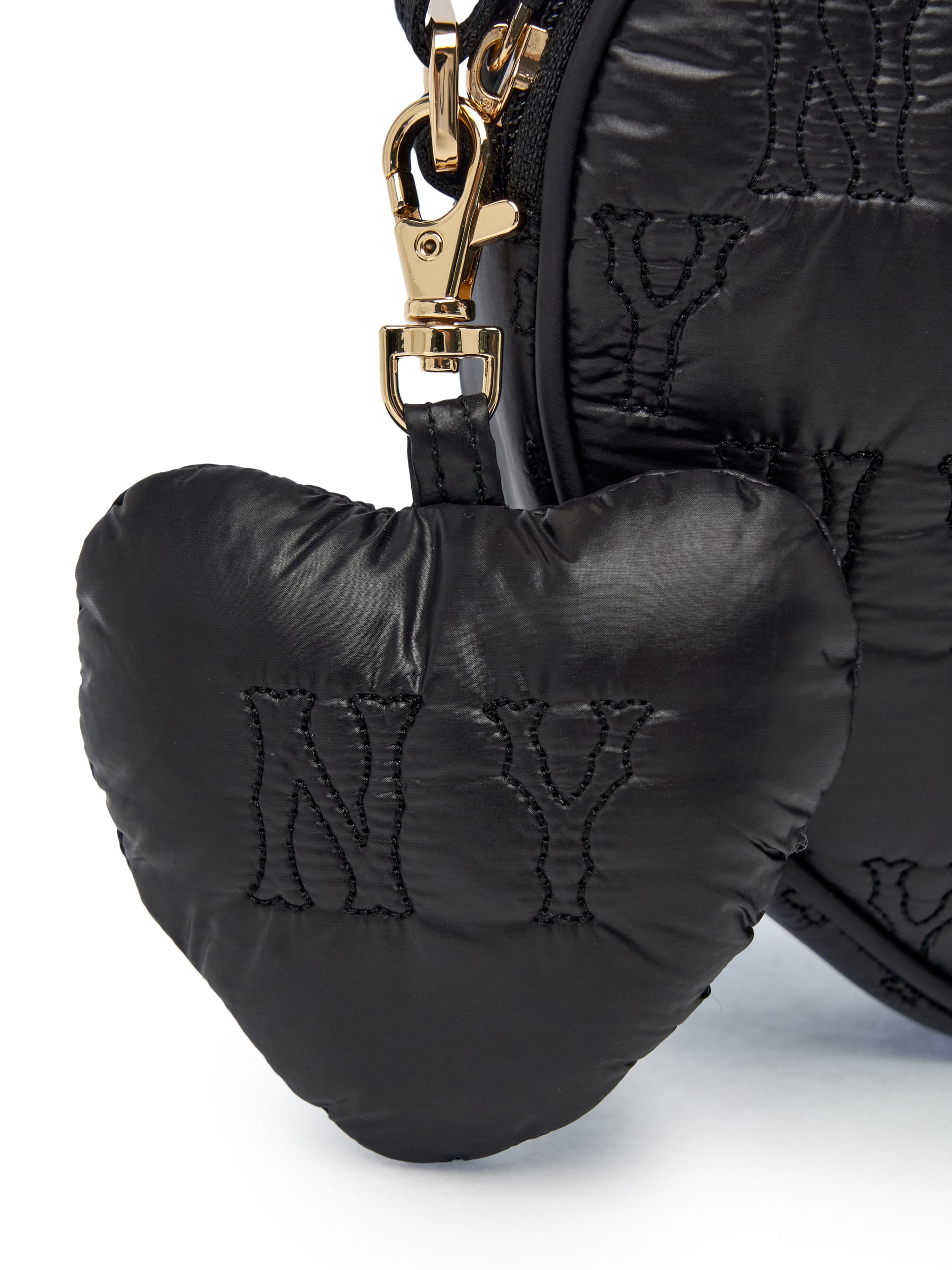 Quilted Monogram Heart Cross Bag