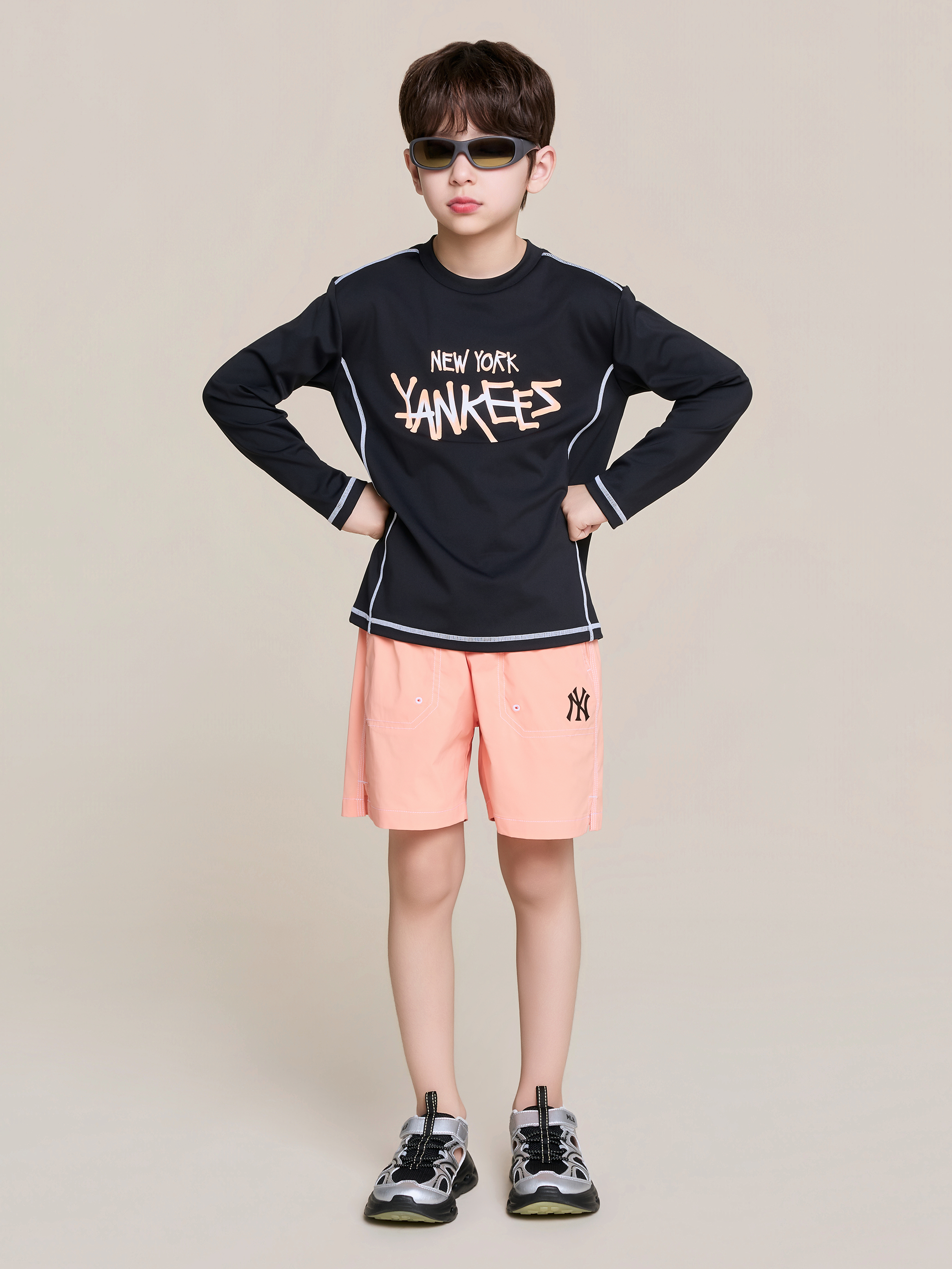 Street T-shirt Rashguard Board Shorts Set