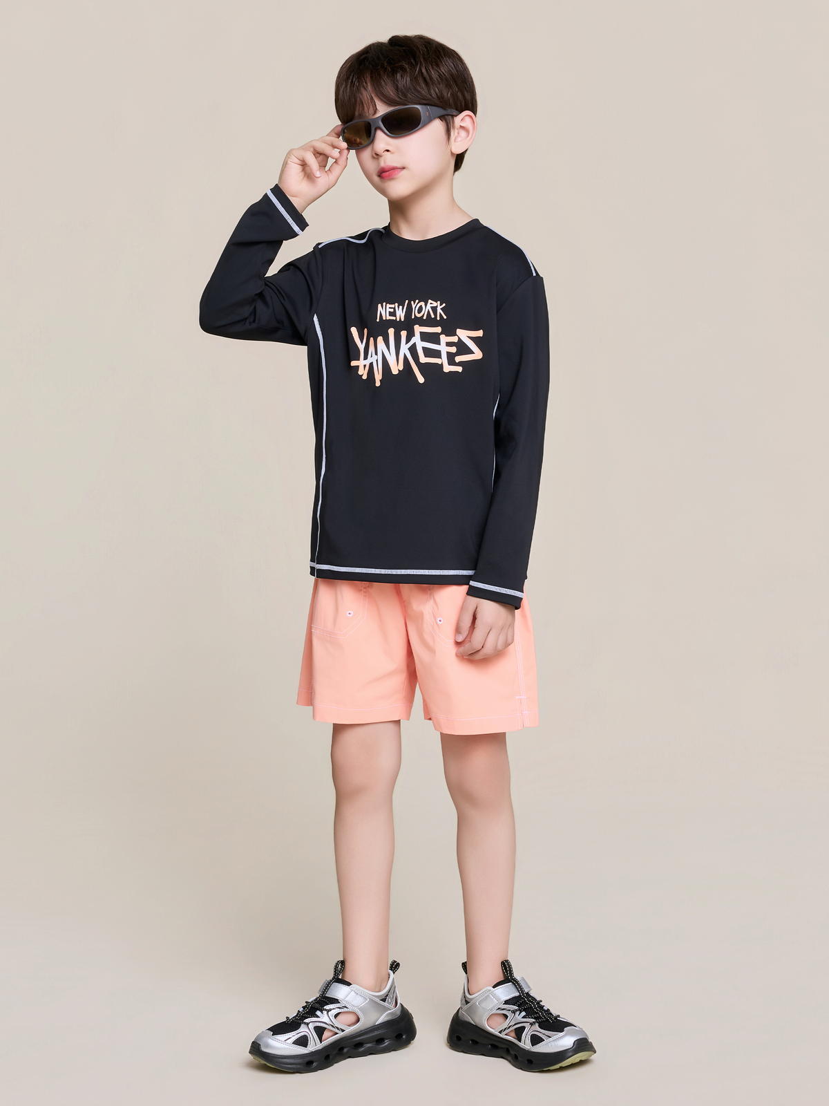Street T-shirt Rashguard Board Shorts Set