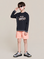 Street T-shirt Rashguard Board Shorts Set