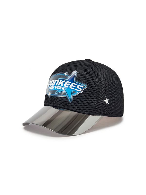 Mirror Brim Color Block All-Mesh Cap