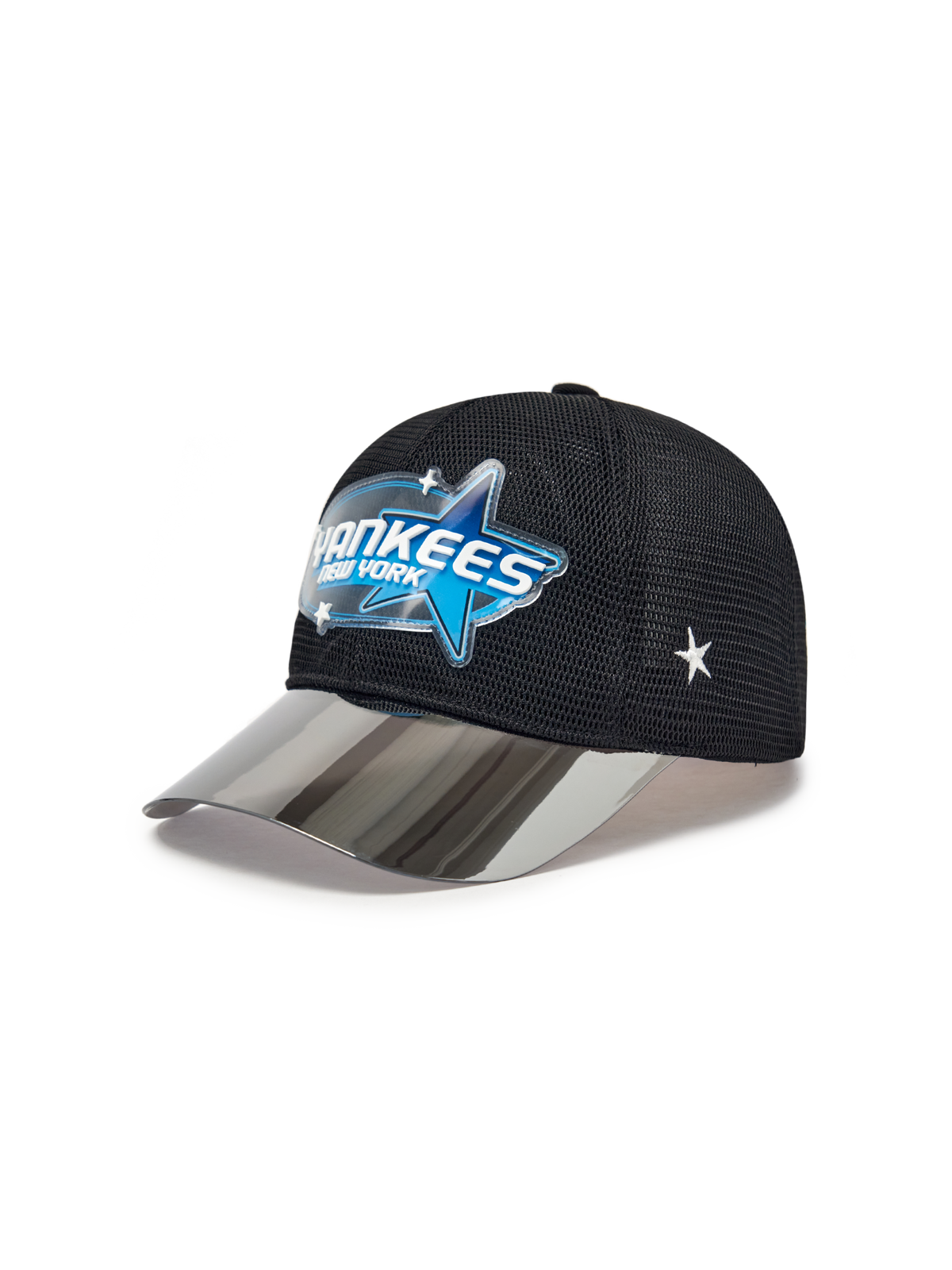 Mirror Brim Color Block All-Mesh Cap