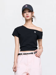 Women's Basic Off Shoulder T-Shirts